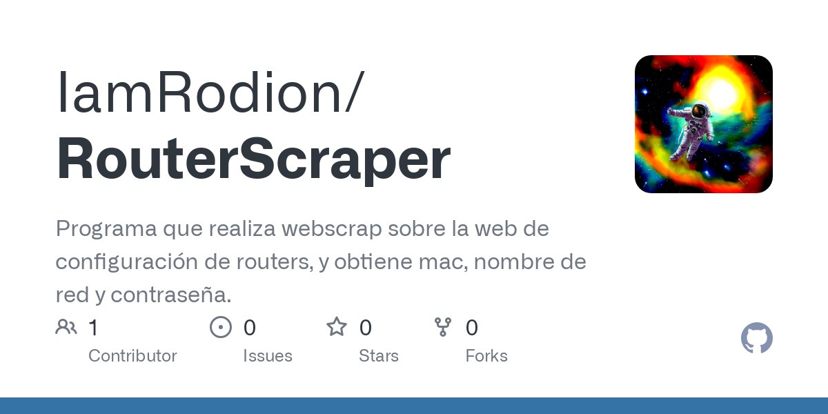RouterScraper Banner